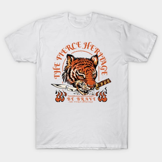 Tiger Tenacity T-Shirt by Life2LiveDesign